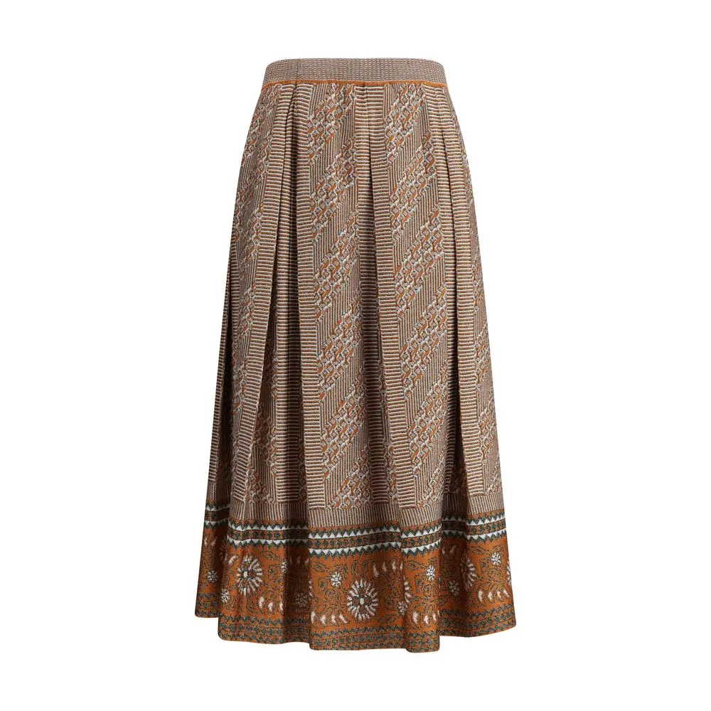 Valentino Women's Knit lurex midi Skirt