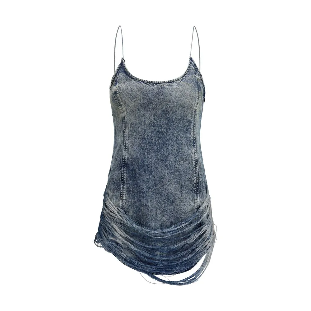 Diesel Women's De-dra-short-fsg Mini Dress in denim