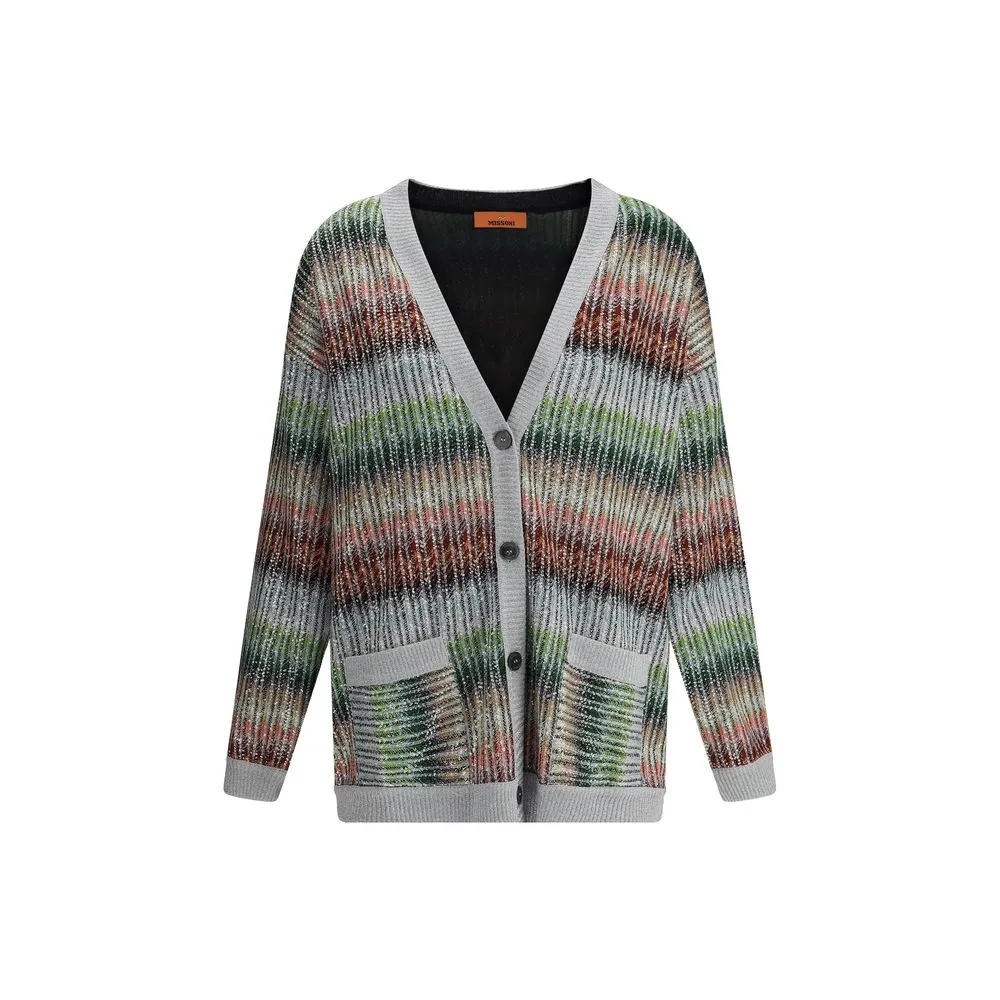 Missoni Women's Striped Cardigan with sequins