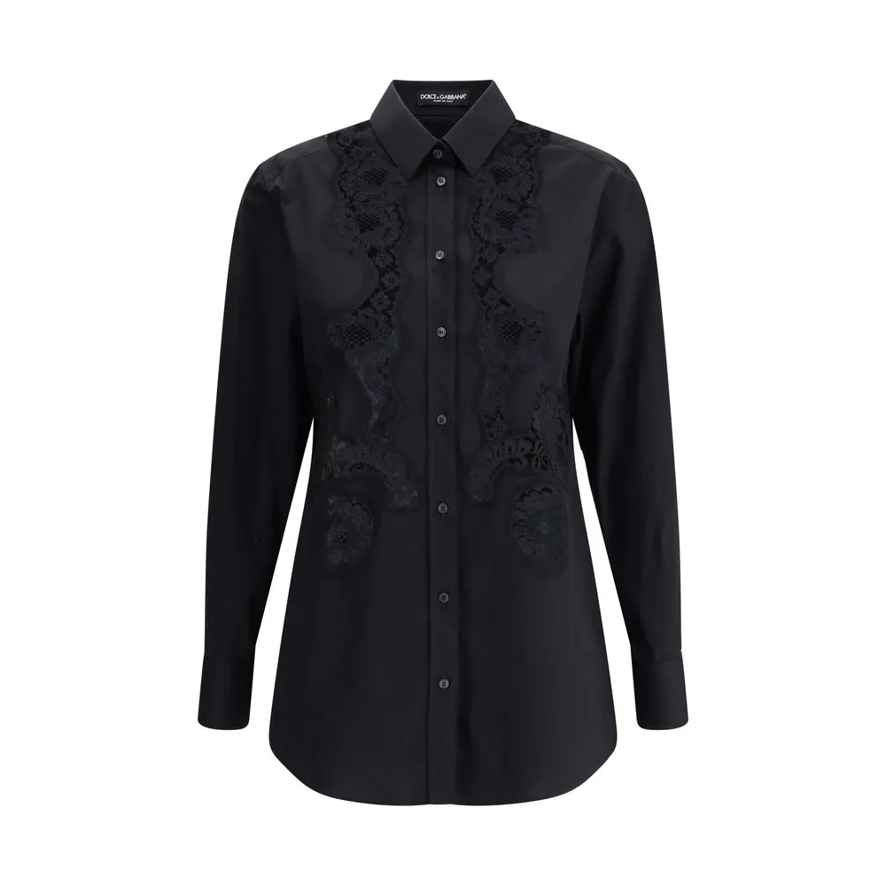 Dolce & Gabbana Women's Lace inserts Shirt
