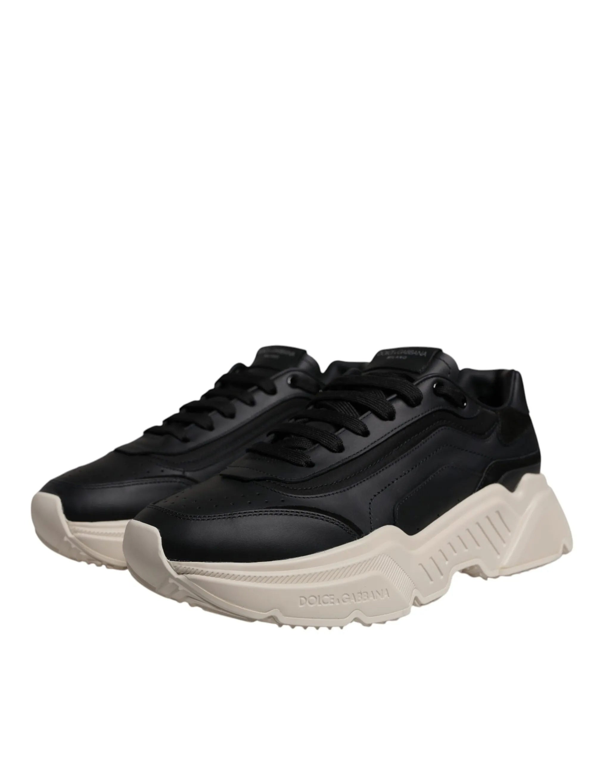 Dolce & Gabbana Men's Black White Daymaster Low Top Sneakers Shoes