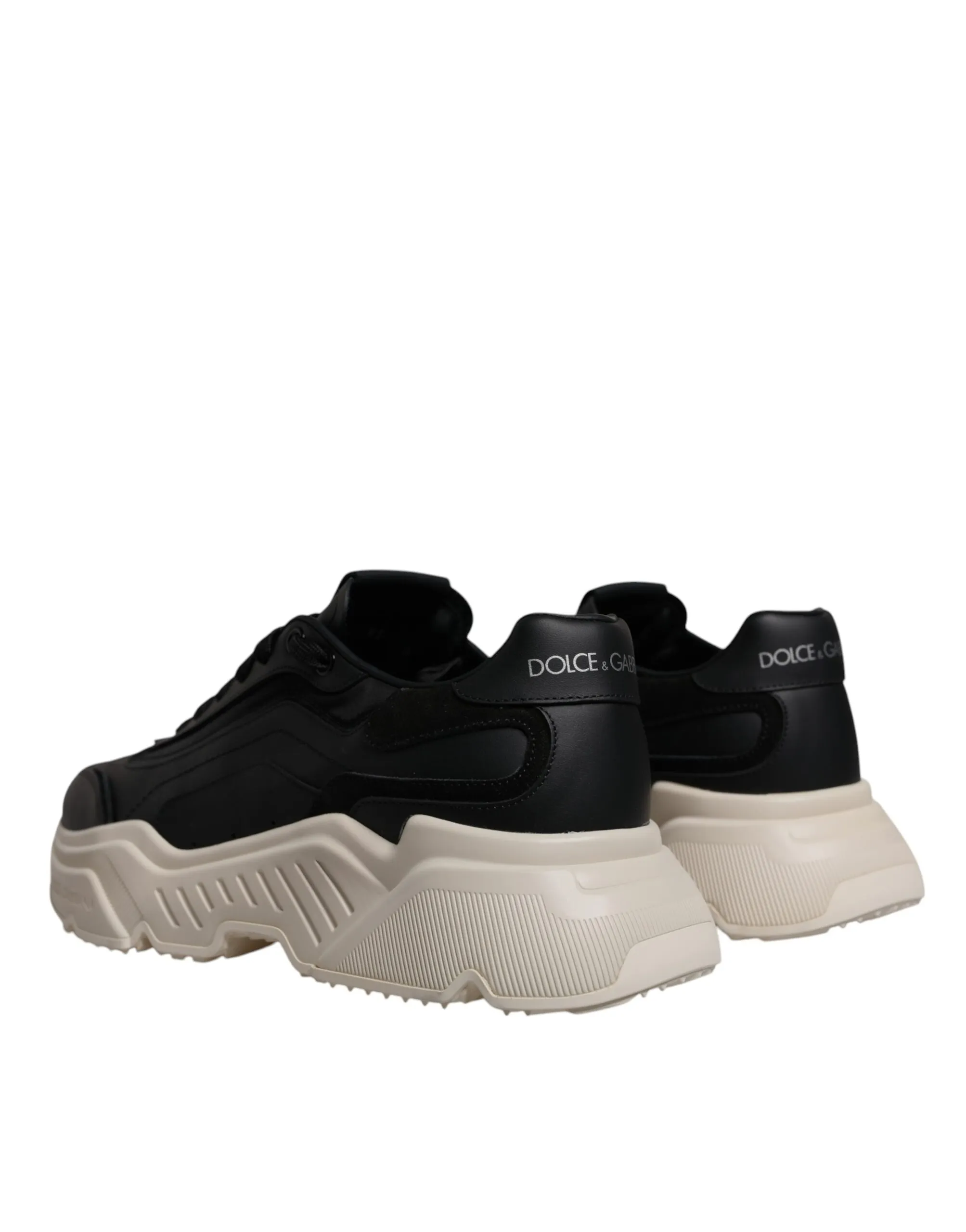 Dolce & Gabbana Men's Black White Daymaster Low Top Sneakers Shoes
