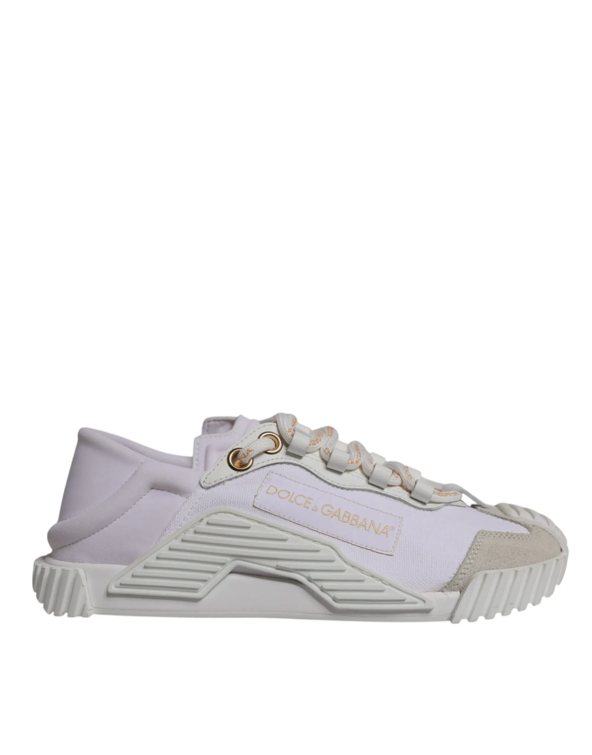 Dolce & Gabbana Women's White Leather Low Top NS1 Sneakers Shoes