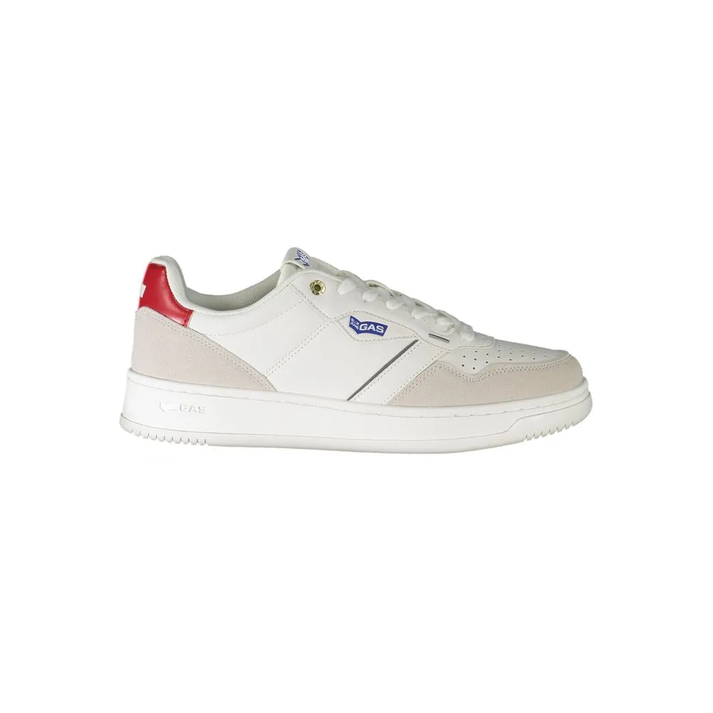 Gas Men's White Polyester Sneaker