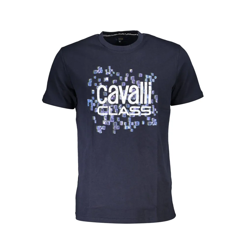 Cavalli Class Men's Blue Cotton T-Shirt