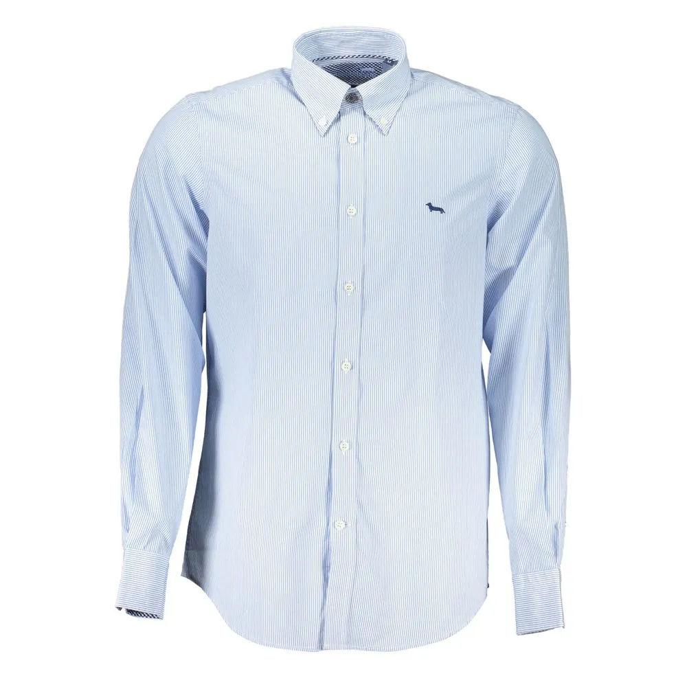 Harmont & Blaine Men's Elegant Striped Regular Fit Shirt