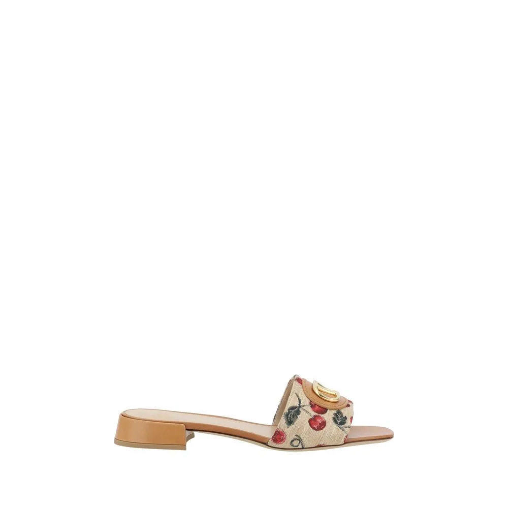 Valentino Garavani Women's Cherry jacquard fabric Sandals