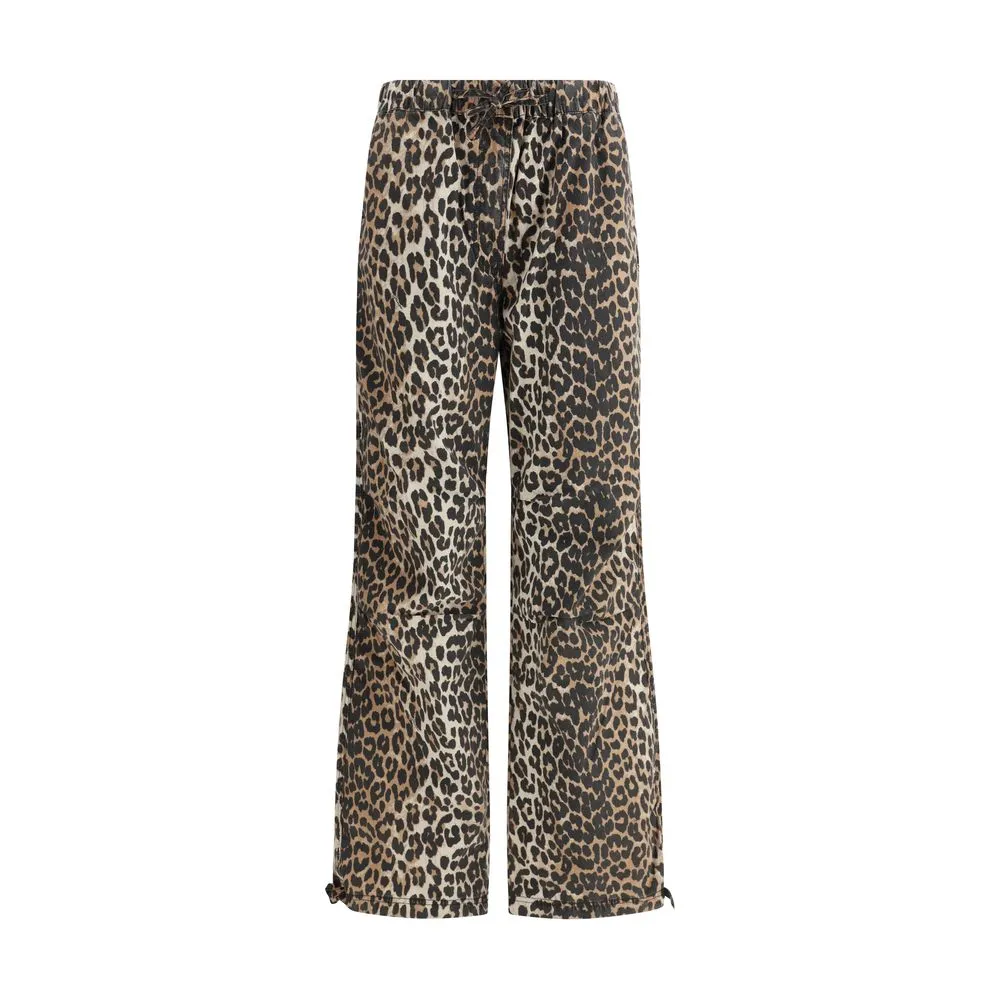 Ganni Women's Leopard Pants