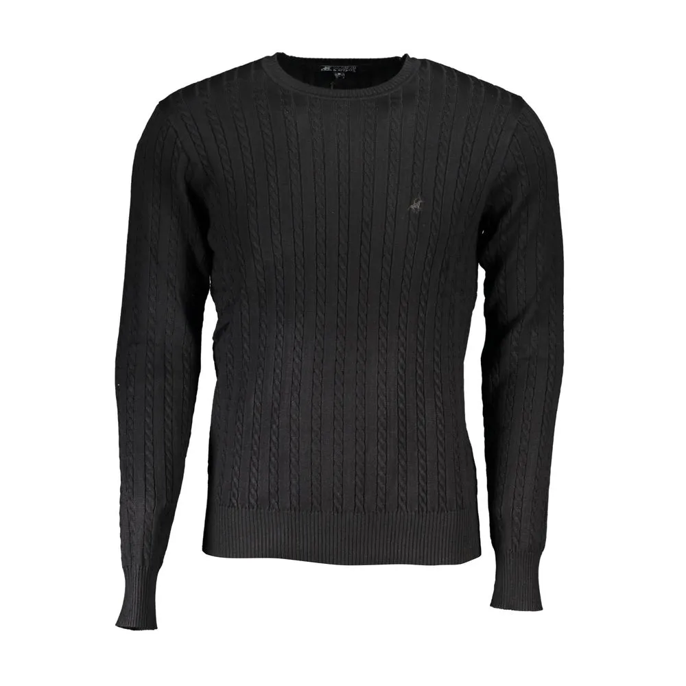 U.S. Grand Polo Men's Elegant Crew Neck Contrast Sweater
