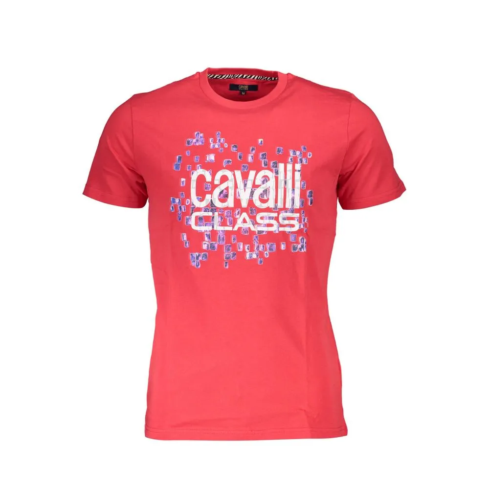 Cavalli Class Men's Red Cotton T-Shirt