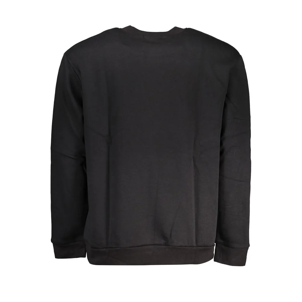 Cavalli Class Women's Chic Fleece Crew Neck Sweatshirt in Black