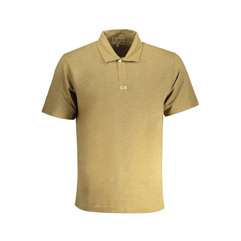 La Martina Men's Green Cotton Polo Shirt