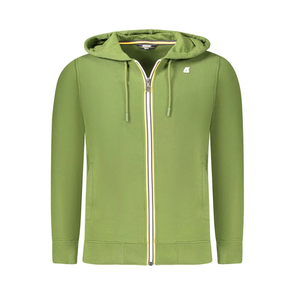 K-WAY Green Cotton Men Sweater