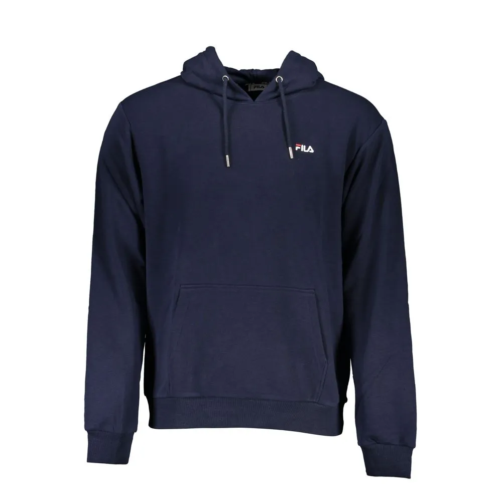 Fila Men's Blue Cotton Blend Hooded Sweatshirt