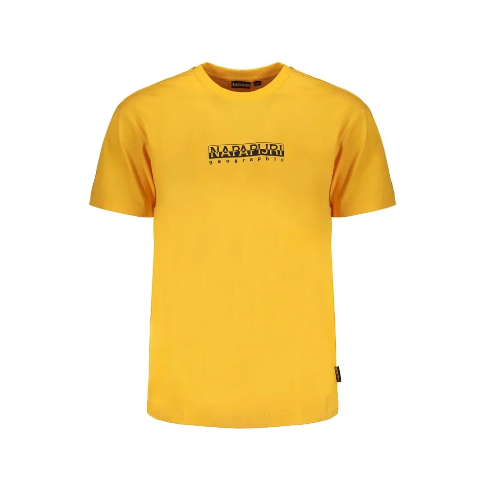 Napapijri Men's Orange Cotton T-Shirt