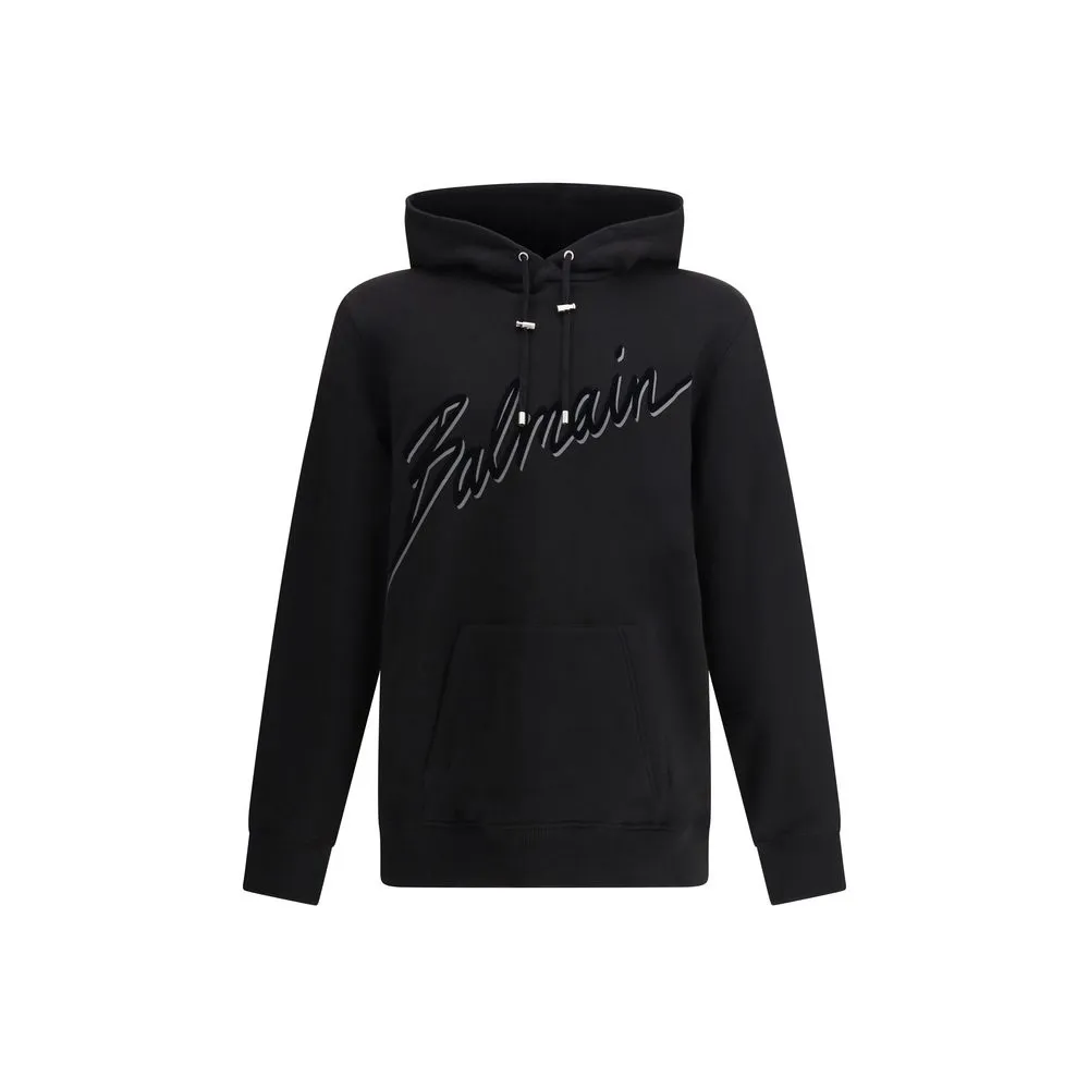 Balmain Men's Logo cotton Hoodie