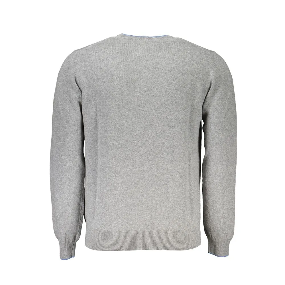 Harmont & Blaine Men's Chic Crew Neck Sweater with Contrast Details