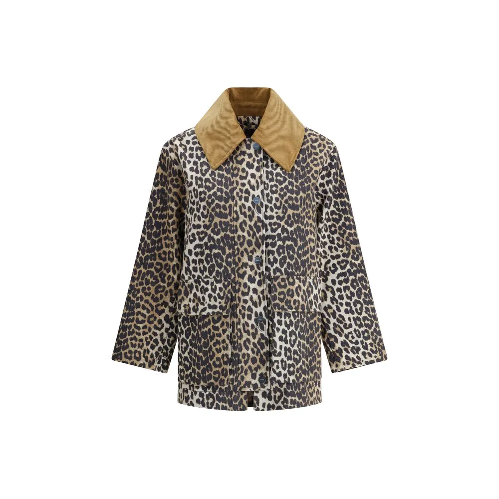 Ganni Women's Leopard Jacket