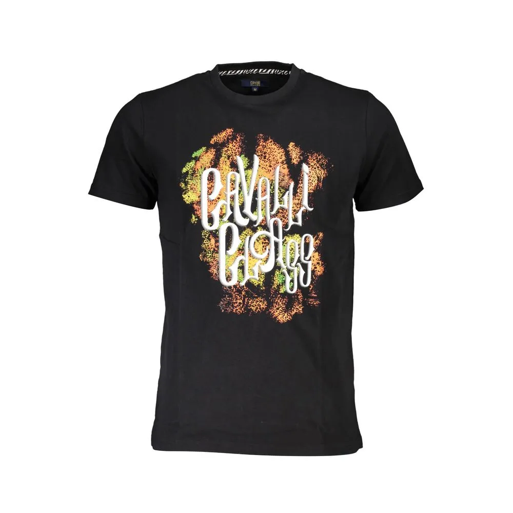 Cavalli Class Men's Black Cotton T-Shirt