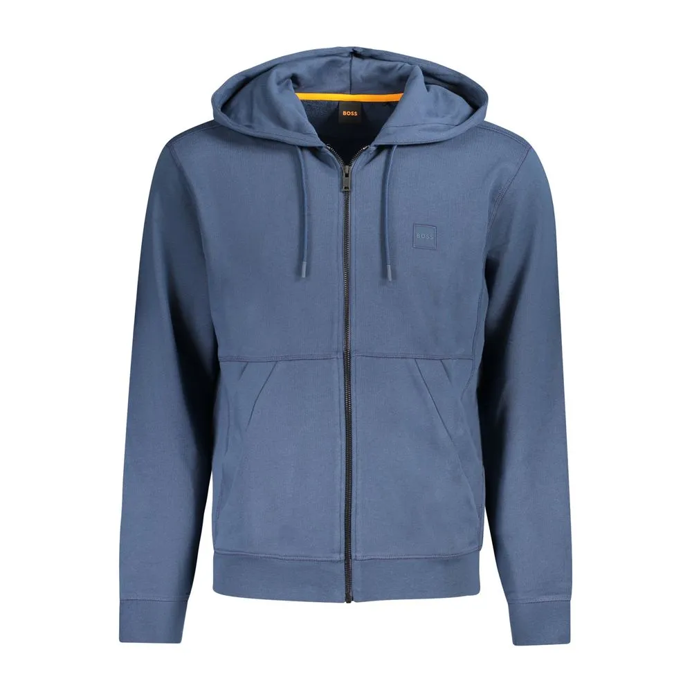 Hugo Boss Men's Blue Cotton Sweater