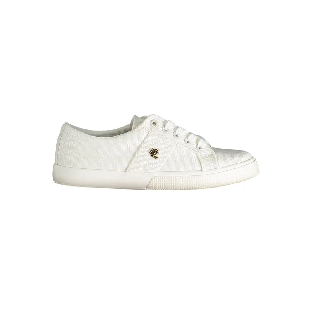 Ralph Lauren Women's White Cotton Sneaker