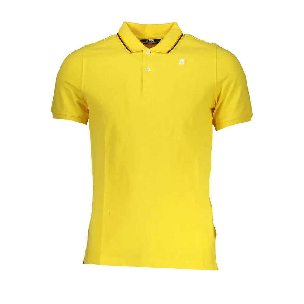 K-WAY Men's Sunny Yellow Contrast Detail Polo