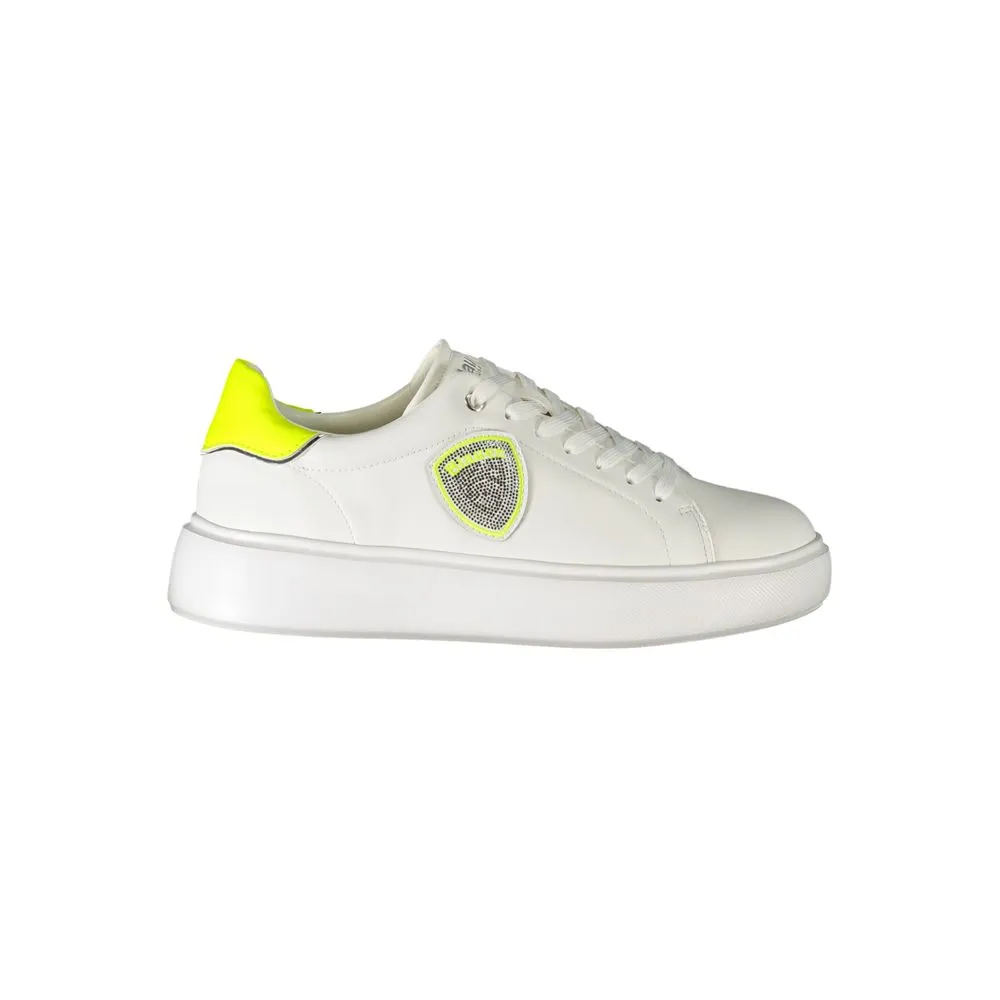 Blauer Women's White Polyester Sneaker