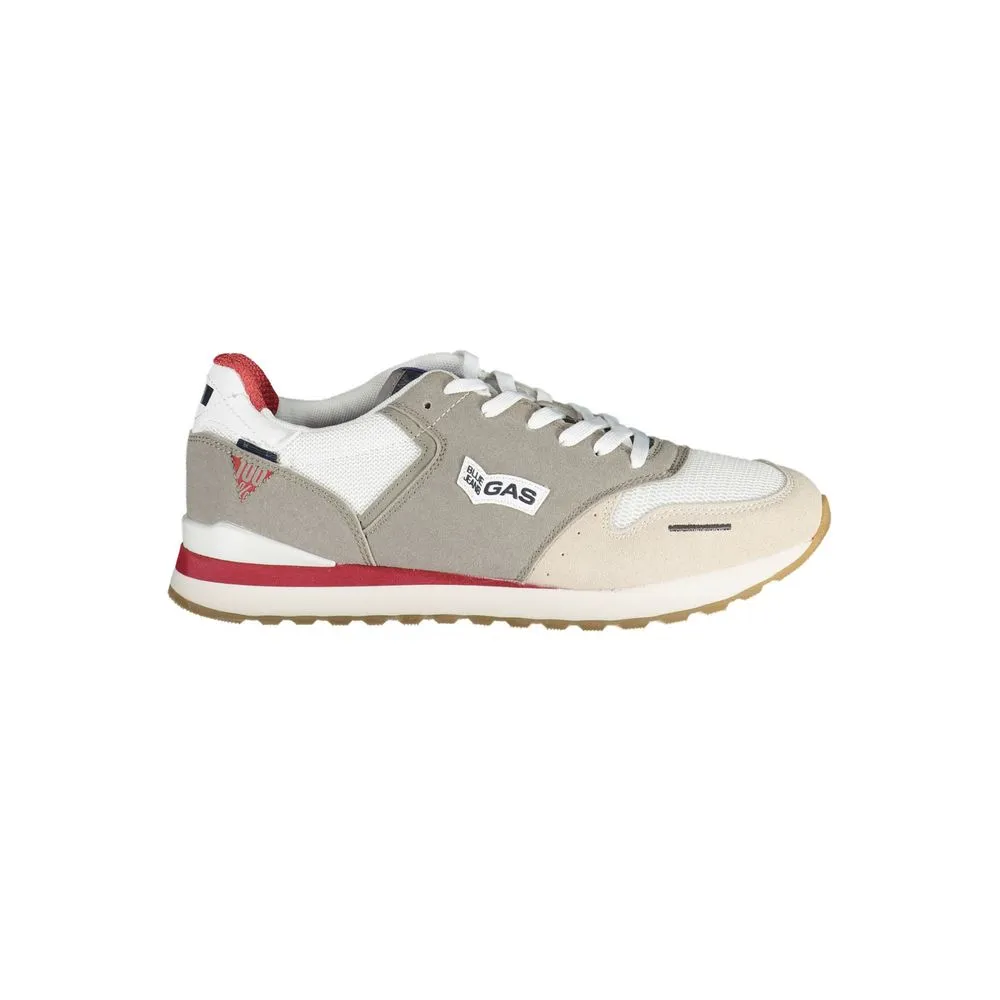 Gas Men's White Polyester Sneaker