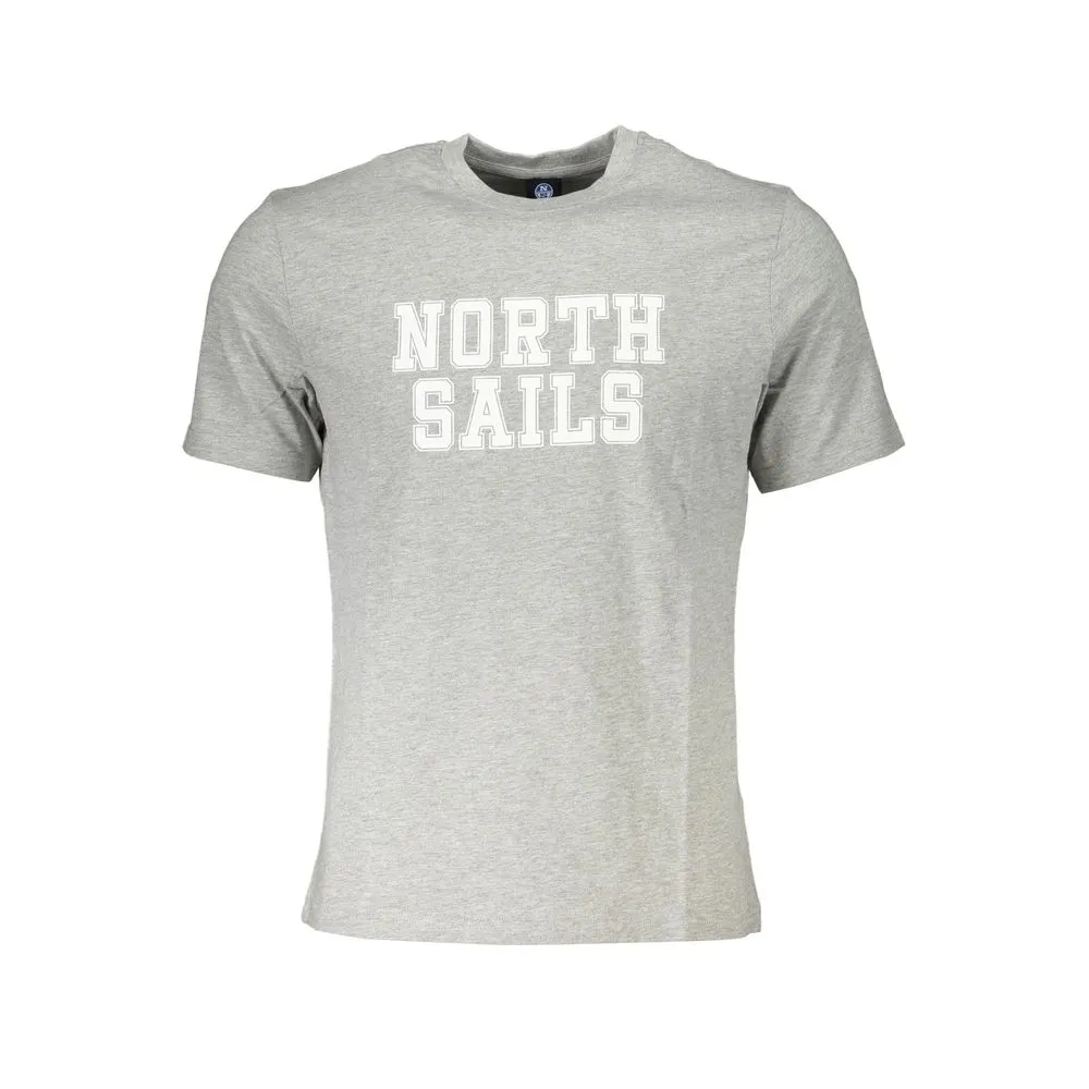 North Sails Men's Gray Cotton T-Shirt