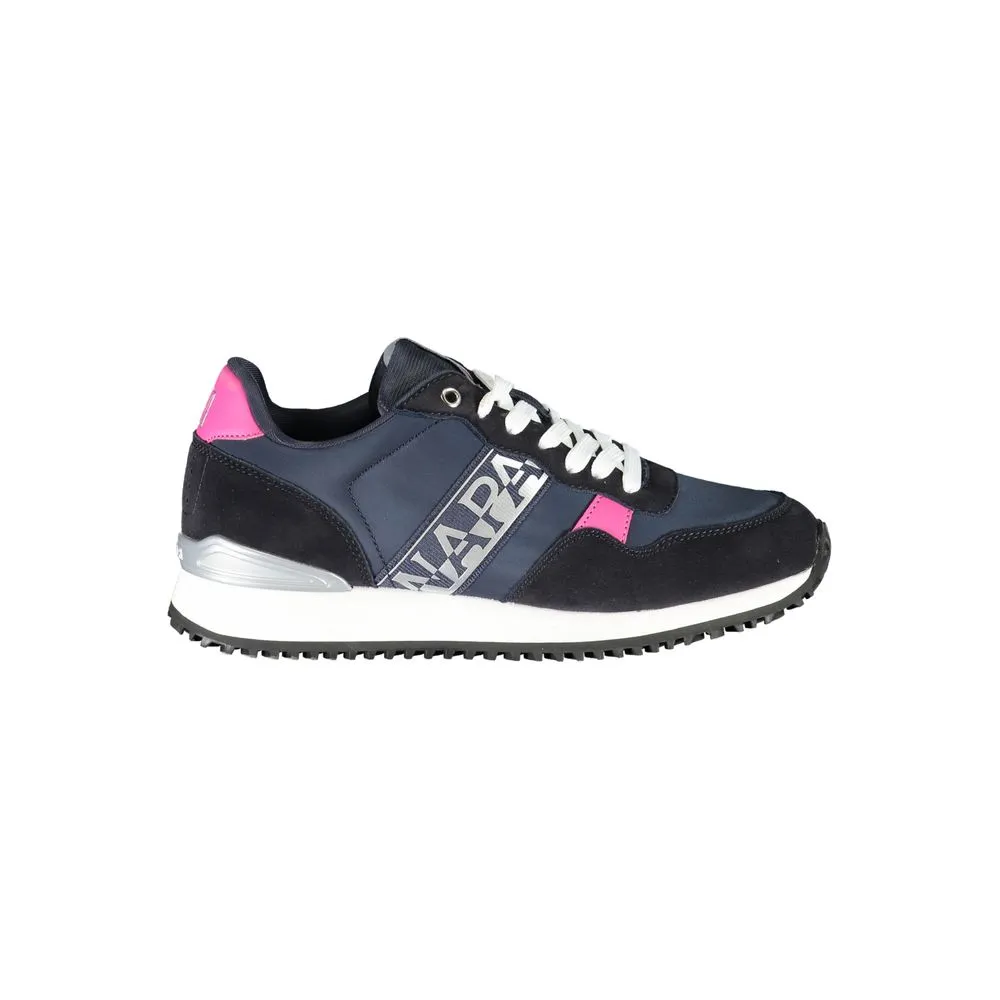 Napapijri Women's Elegant Blue Lace-Up Sporty Sneakers