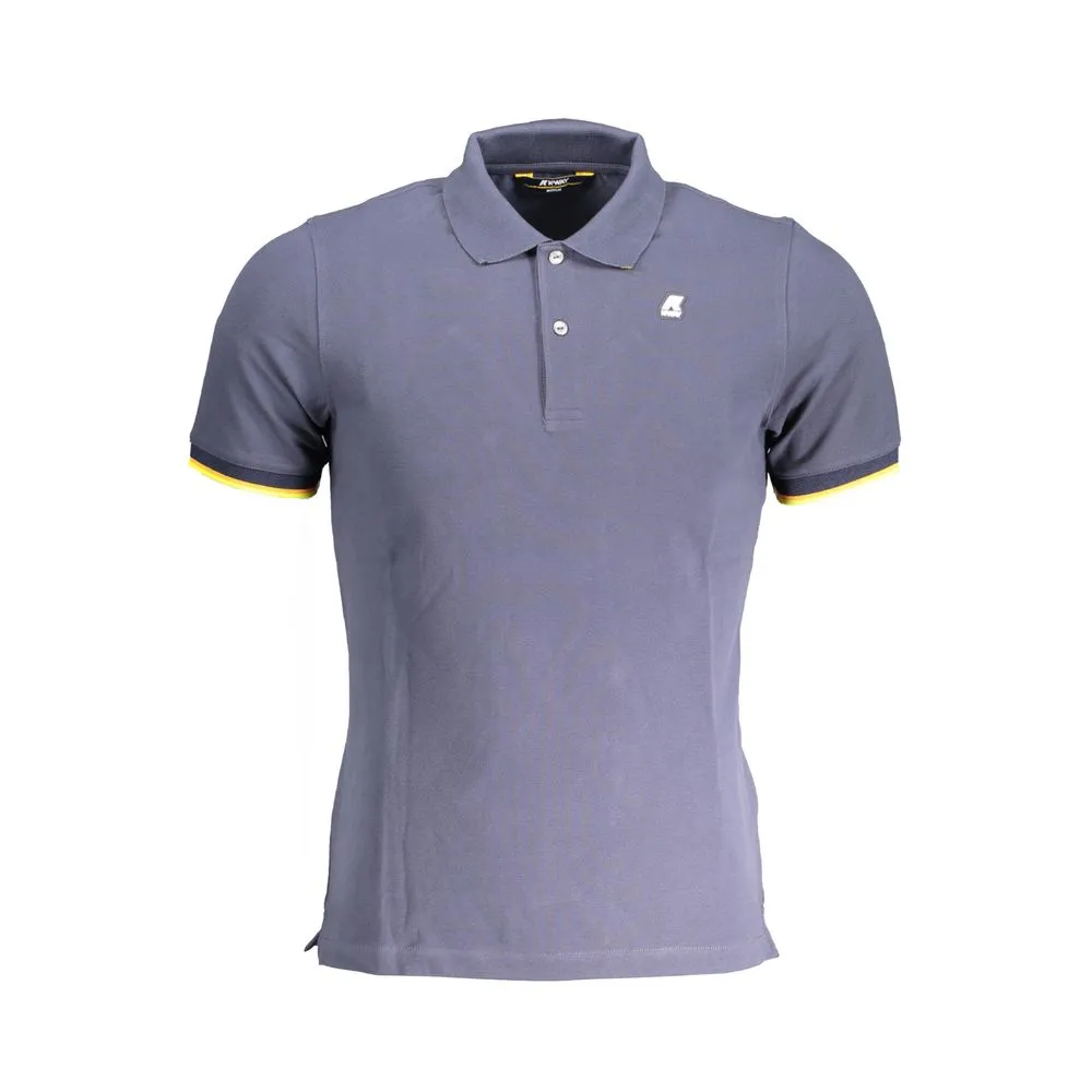 K-WAY Men's Blue Cotton Polo Shirt