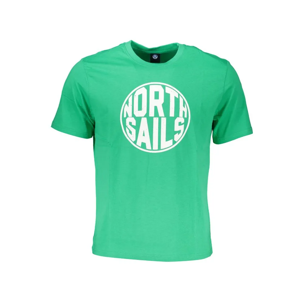 North Sails Men's Green Cotton T-Shirt