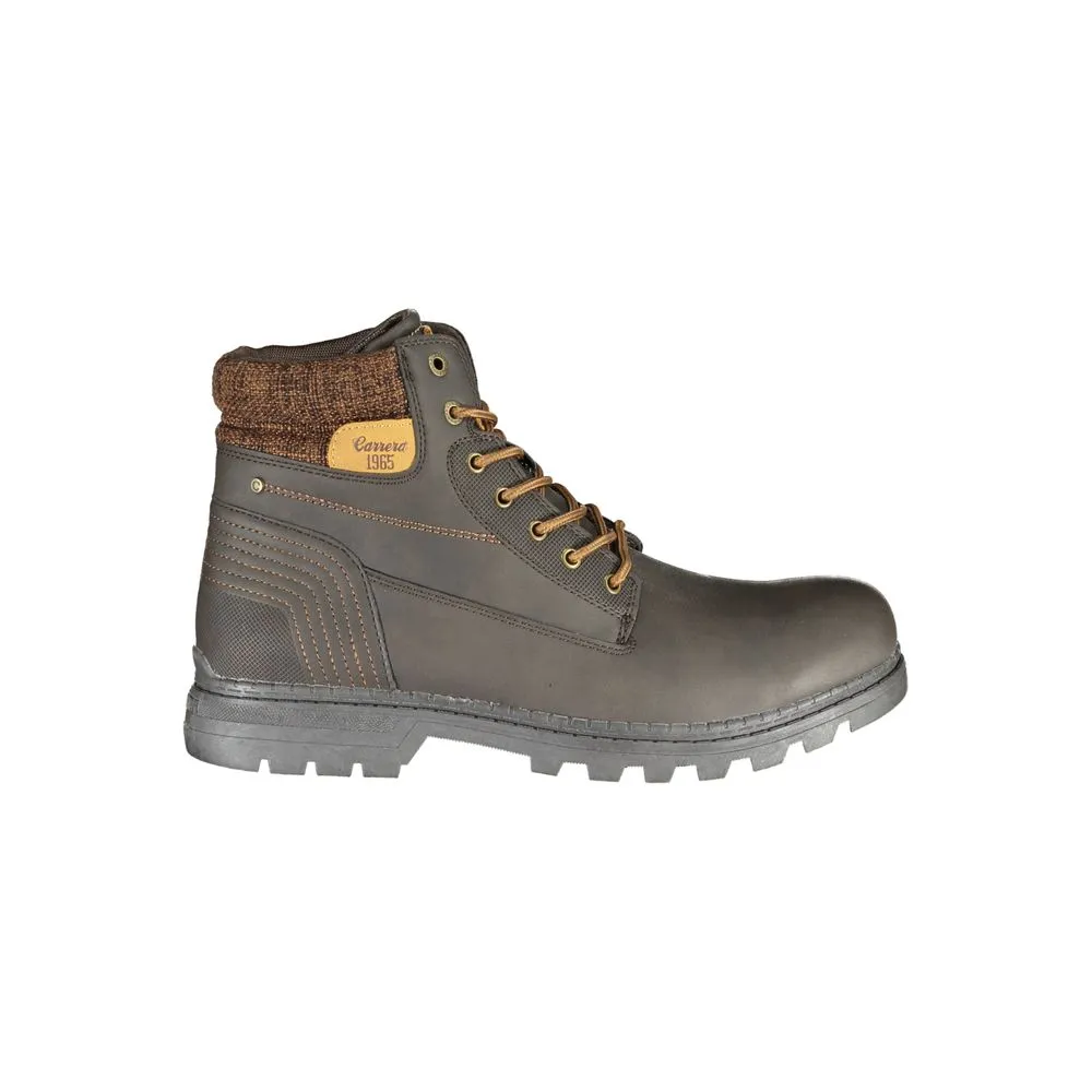 Carrera Men's Elegant Lace-Up Contrast Detail Boots