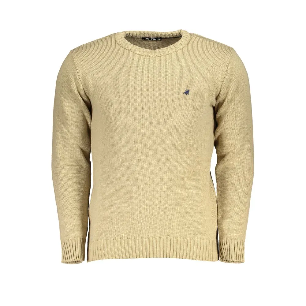 U.S. Grand Polo Men's Beige Fabric Sweater