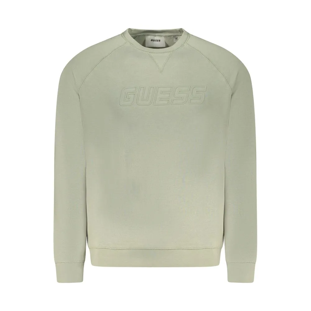 Guess Jeans Green Cotton Men Sweater