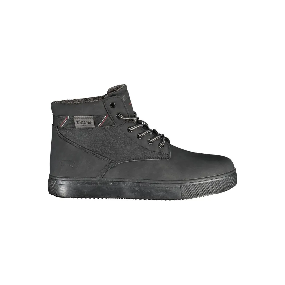 Carrera Men's Chic Black Lace-up Boots with Contrast Details