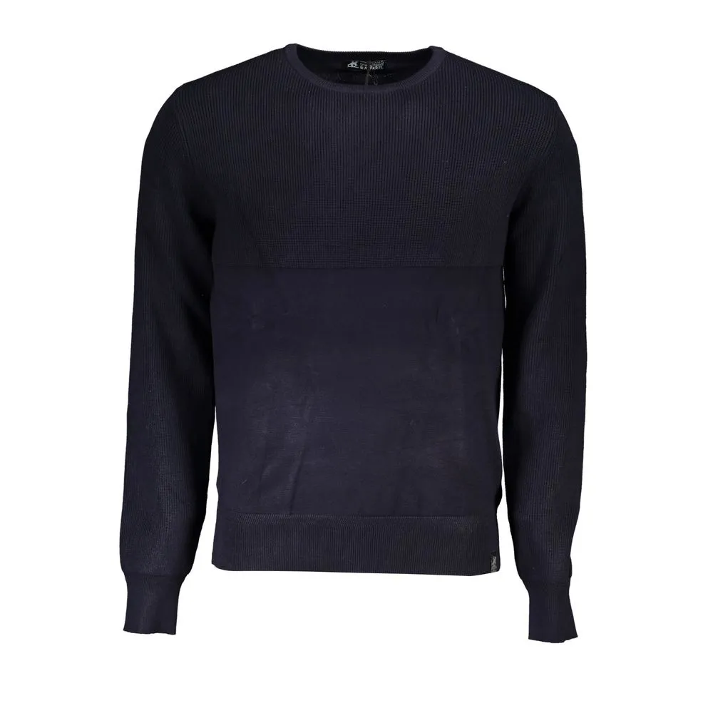 U.S. Grand Polo Men's Elegant Crew Neck Sweater with Contrast Details
