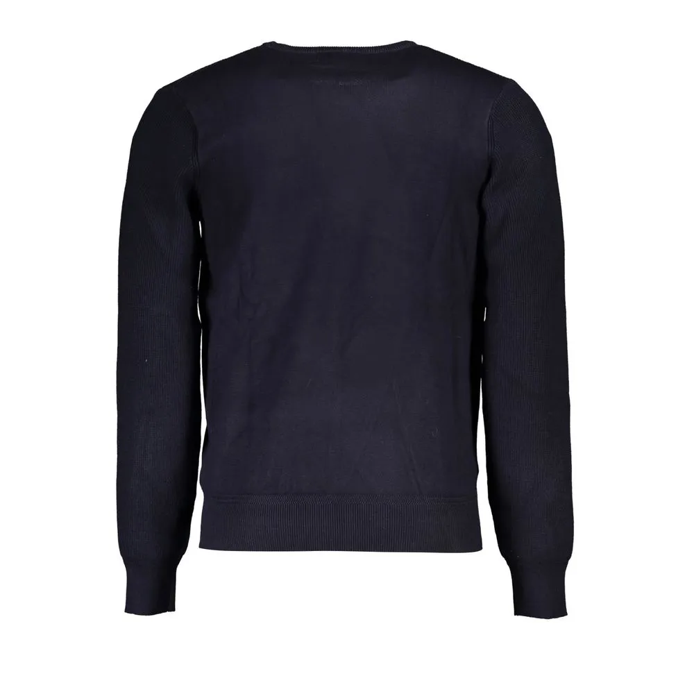 U.S. Grand Polo Men's Elegant Crew Neck Sweater with Contrast Details