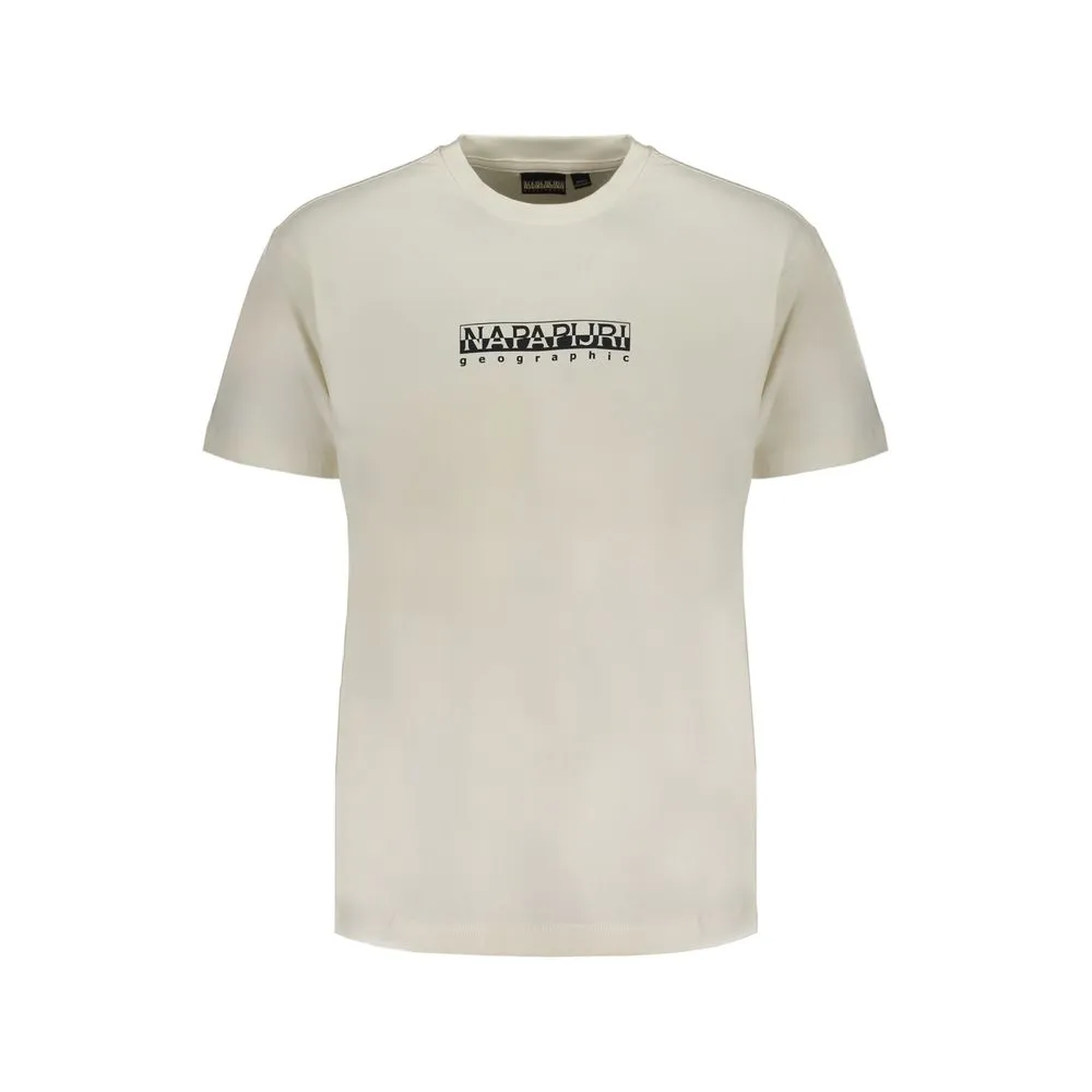 Napapijri Men's White Cotton T-Shirt
