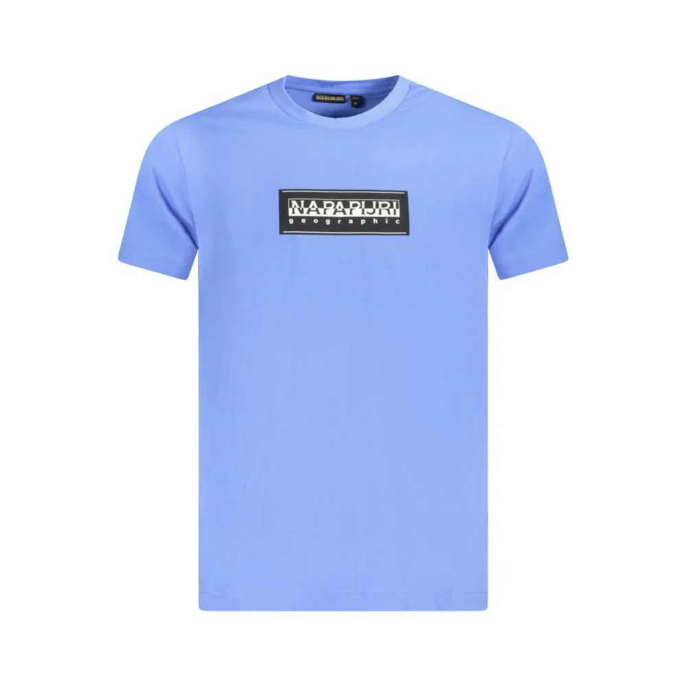 Napapijri Blue Cotton Men TShirt