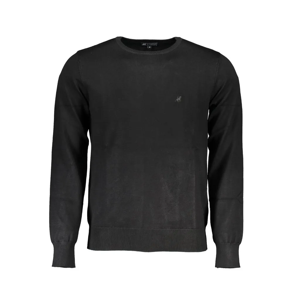 U.S. Grand Polo Men's Black Nylon Sweater