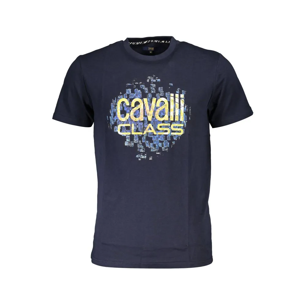 Cavalli Class Men's Blue Cotton T-Shirt