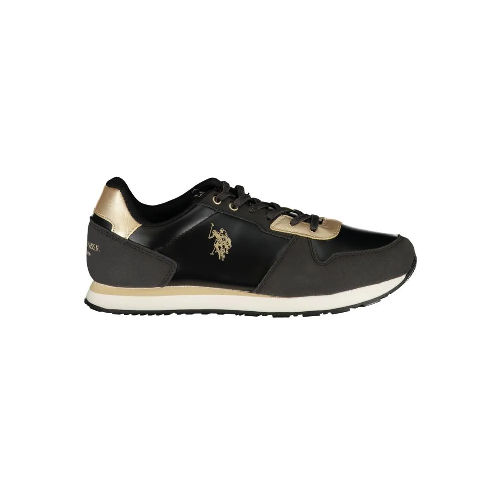 U.S. POLO ASSN. Women's Black Polyester Sneaker
