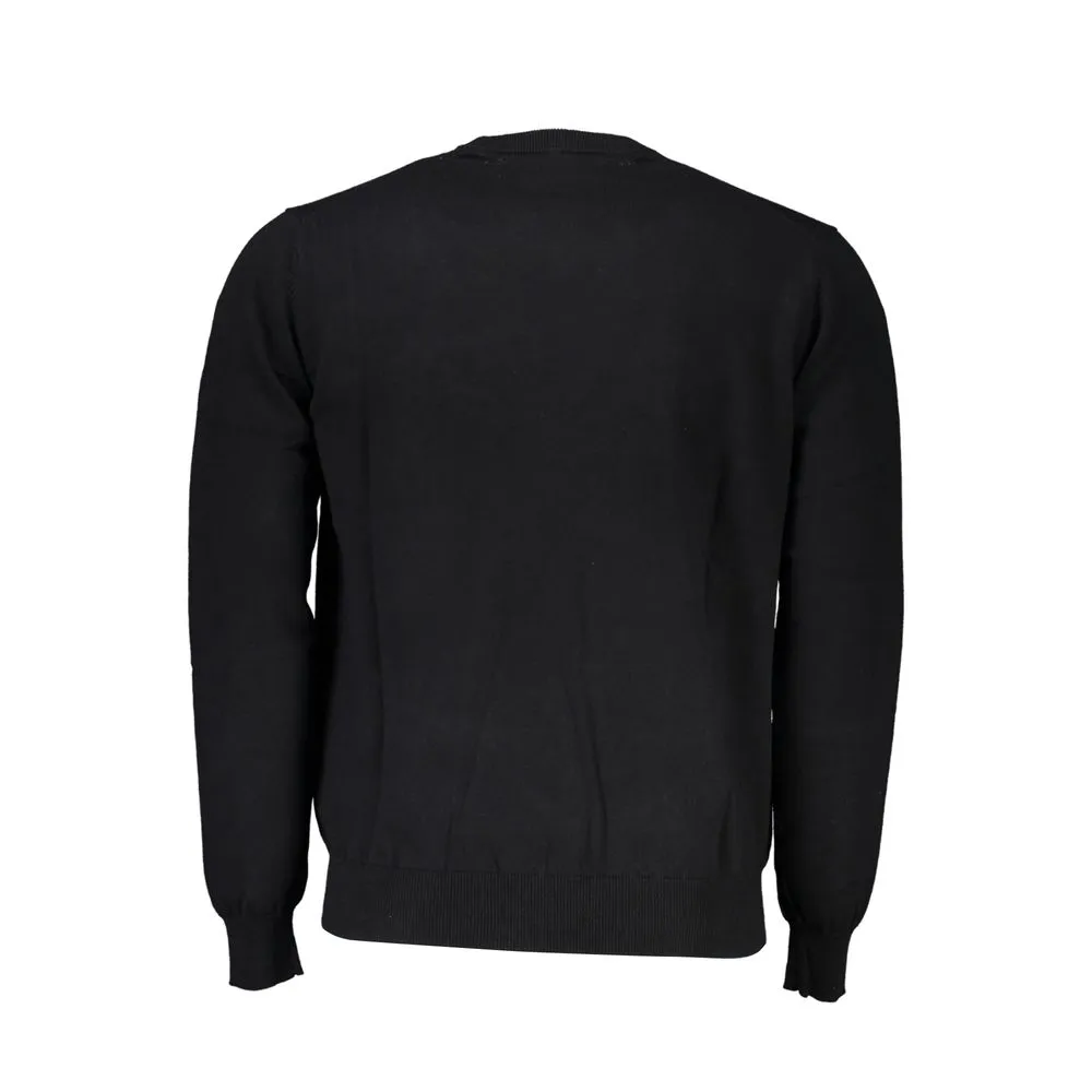 Harmont & Blaine Men's Elegant Crew Neck Embroidered Sweater