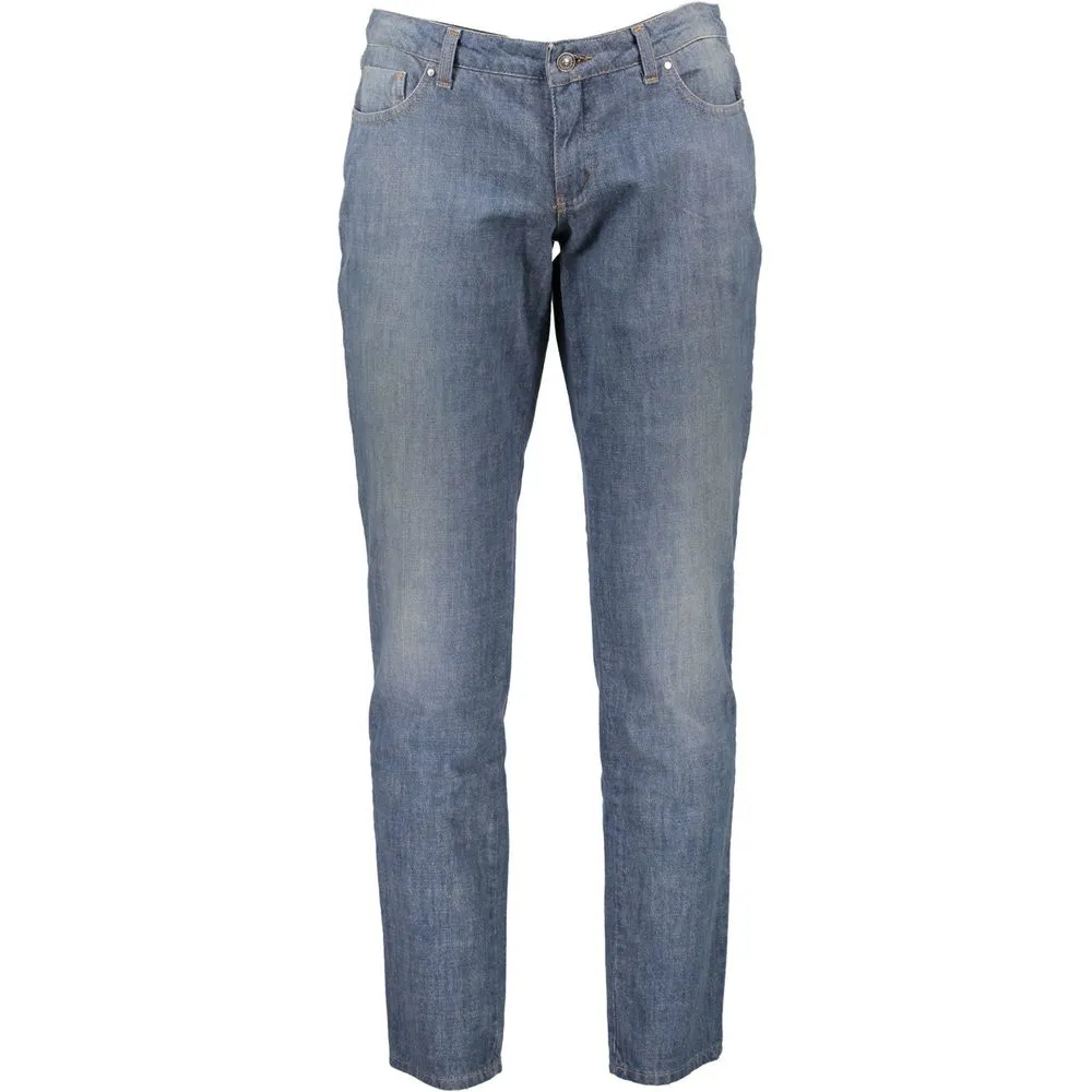 Costume National Blue Cotton Women Jeans