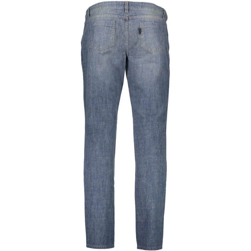 Costume National Blue Cotton Women Jeans