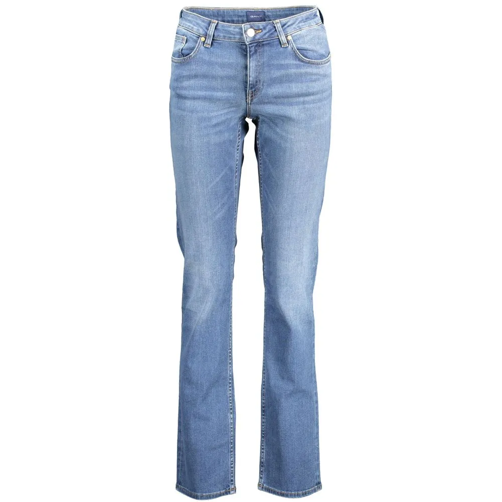 Gant Blue Cotton Women Jeans