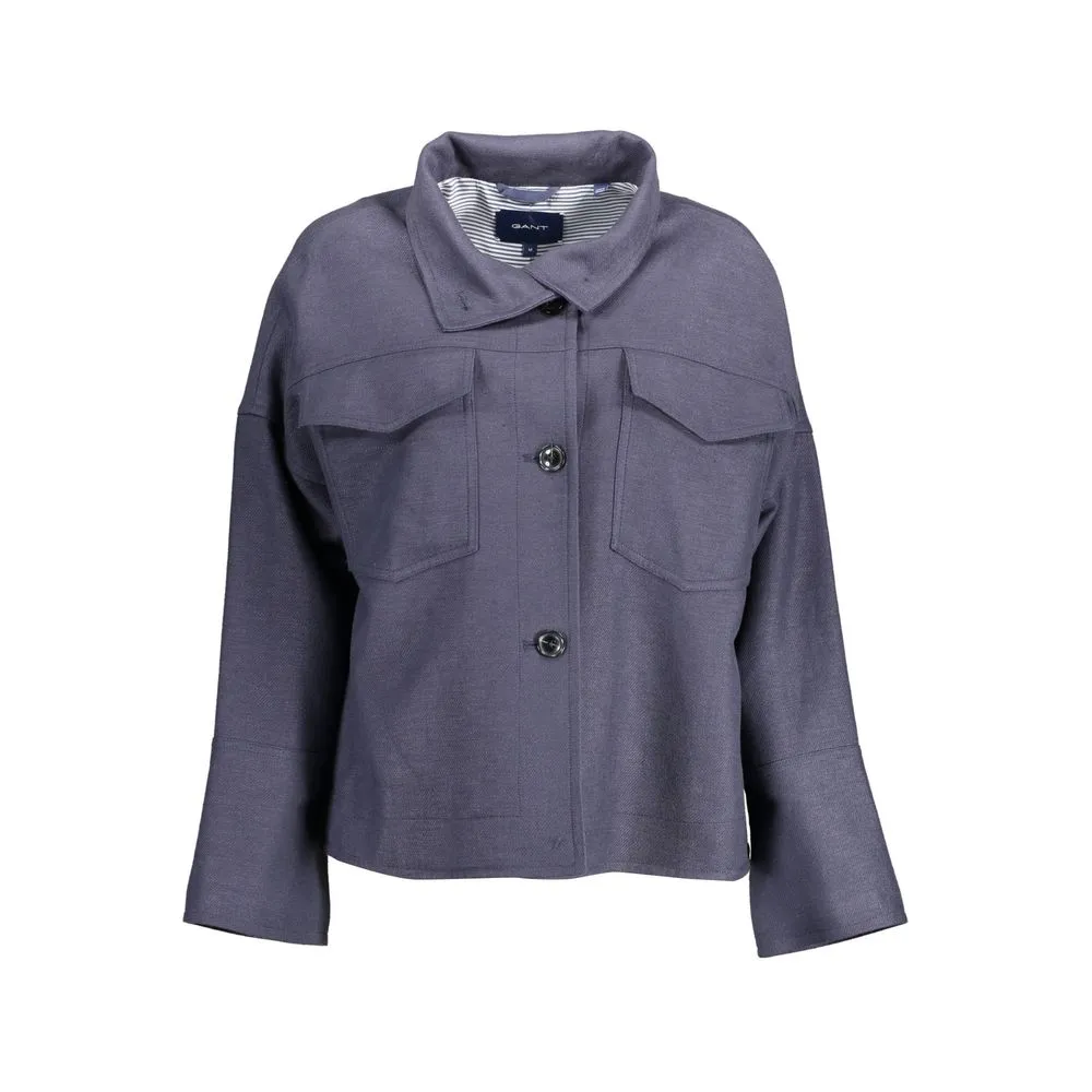 Gant Blue Viscose Women Jacket