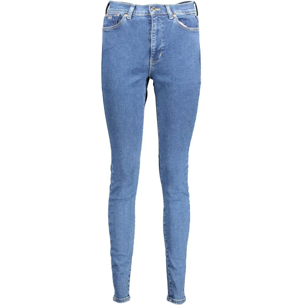 Tommy Hilfiger Women's Blue Cotton Women's Skinny Jean