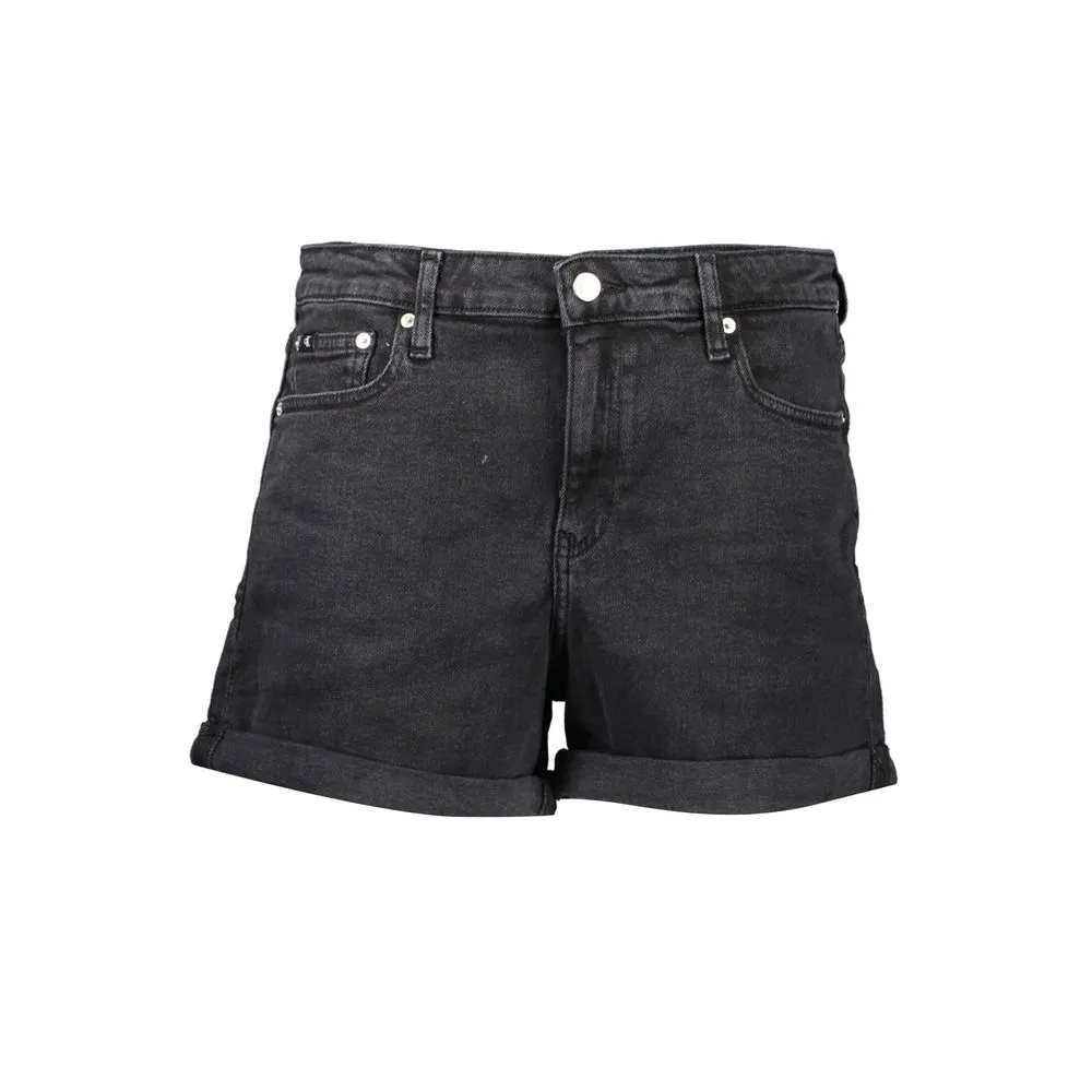 Calvin Klein Black Cotton Women Shorts